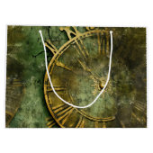 Emerald Green rustieke Steampunk klok (12) Groot Cadeauzakje (Achterkant)