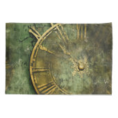 Emerald Green rustieke Steampunk klok (12) Kussensloop (Achterkant-Links)