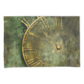 Emerald Green rustieke Steampunk klok (12) Kussensloop (Voorkant-Rechts)