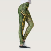 Emerald Green rustieke Steampunk klok (12) Leggings (Rechts)