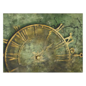 Emerald Green rustieke Steampunk klok (12) Tafelkleed (Voorkant (Horizontaal))