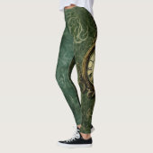 Emerald Green rustieke Steampunk klok (3) Leggings (Links)