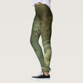 Emerald Green rustieke Steampunk klok (5) Leggings (Links)