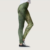 Emerald Green rustieke Steampunk klok (5) Leggings (Rechts)