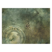 Emerald Green rustieke Steampunk klok (5) Tafelkleed (Voorkant (Horizontaal))