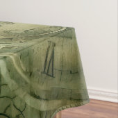 Emerald Green rustieke Steampunk klok (5) Tafelkleed (Voorbeeld)