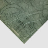 Emerald Green rustieke Steampunk klok (5) Tissuepapier (Detail)