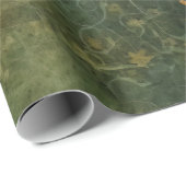 Emerald Green rustieke Steampunk klok (6) Cadeaupapier (Rol Hoek)