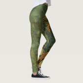 Emerald Green rustieke Steampunk klok (6) Leggings (Rechts)