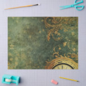 Emerald Green rustieke Steampunk klok (6) Tissuepapier (Craft)