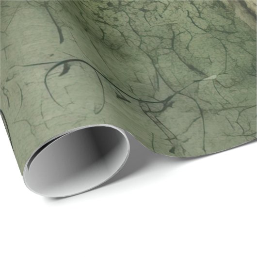 Emerald Green rustieke Steampunk klok (7) Cadeaupapier (Rol Hoek)