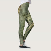Emerald Green rustieke Steampunk klok (7) Leggings (Rechts)