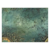 Emerald Green rustieke Steampunk klok (8) Tafelkleed (Voorkant (Horizontaal))