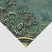 Emerald Green rustieke Steampunk klok (8) Tissuepapier (Detail)