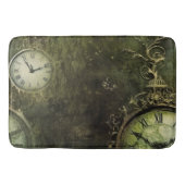 Emerald Green rustieke Steampunk klok (9) Badmat (Voorkant)