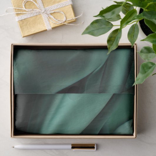 Emerald Green Satin Luxury Tissuepapier (Geschenk)