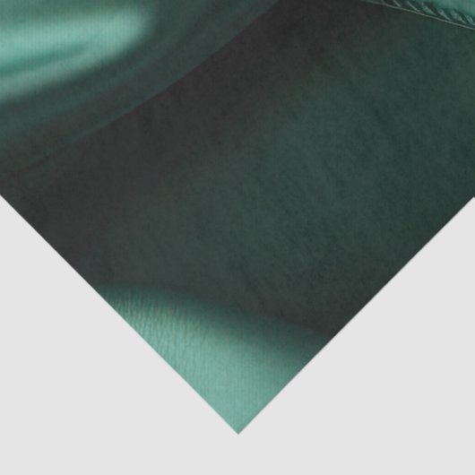 Emerald Green Satin Luxury Tissuepapier (Detail)