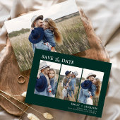 Emerald Green Save the Date 4 Foto eenvoudig