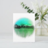 Emerald Green Script Moving Announement Briefkaart (Staand voorkant)