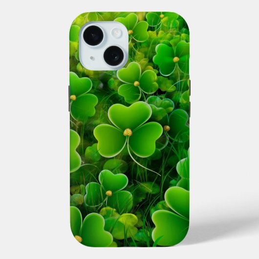Emerald Green Shamrock hoesjes (Achterkant)