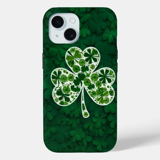 Emerald Green Shamrock hoesjes (Achterkant)