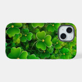 Emerald Green Shamrock hoesjes iPhone 15 Case (Achterkant horizontaal)