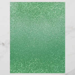 Emerald Green Shimmer Glitter Dust Scrapbook Paper