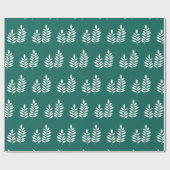 Emerald Green Simple Modern Rustic Elegant Cadeaupapier (Vlak)