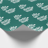 Emerald Green Simple Modern Rustic Elegant Cadeaupapier (Hoek)