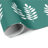 Emerald Green Simple Modern Rustic Elegant Cadeaupapier (Rol Hoek)