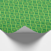 Emerald green soft diamantmeel cadeaupapier (Hoek)