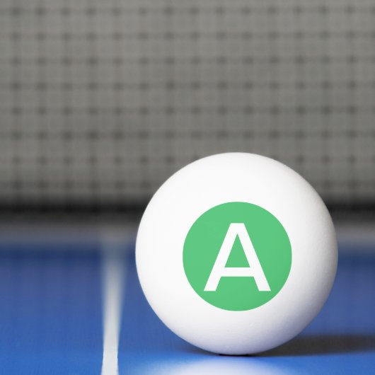 Emerald Green Solid Color Pingpongbal (Net)