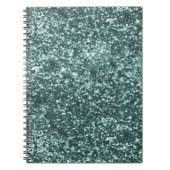 Emerald Green Sparkle Glitter Notitieboek (Voorkant)