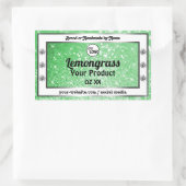 Emerald Green Sparkle Glitter Product Labels Logo (Tas)