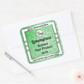Emerald Green Sparkle Glitter Product Labels Logo (Envelop)