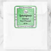 Emerald Green Sparkle Glitter Product Labels Logo (Tas)