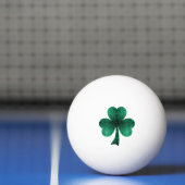 Emerald Green Sparkles Shamrock Clover St Pat Day Pingpongbal (Net)