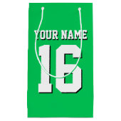 Emerald Green Sports Jersey Team Jersey Klein Cadeauzakje (Voorkant)