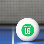 Emerald Green Sports Jersey Team Jersey Pingpongbal (Net)