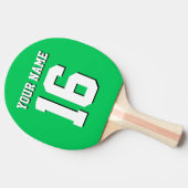 Emerald Green Sports Jersey Team Jersey Tafeltennisbatje (Zijkant)