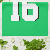 Emerald Green Sports Jersey Team Jersey Theedoek (Gevouwen)