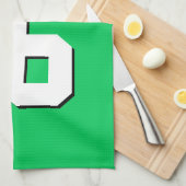 Emerald Green Sports Jersey Team Jersey Theedoek (Quarter Fold)