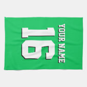 Emerald Green Sports Jersey Team Jersey Theedoek (Horizontaal)