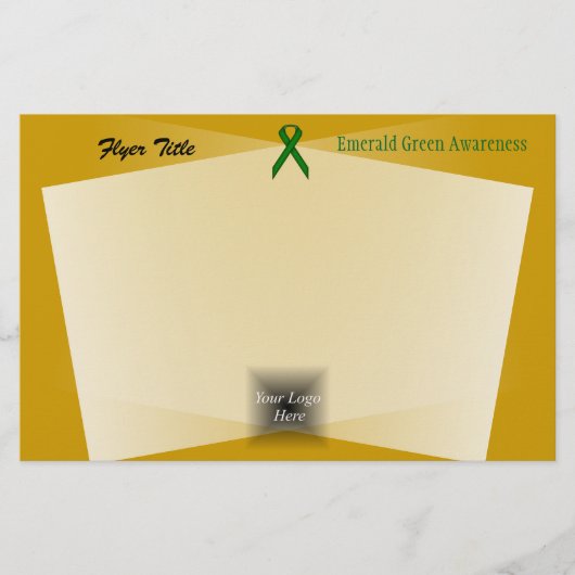 Emerald Green Standard Ribbon door Kenneth Yoncich Flyer (Voorkant)