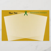 Emerald Green Standard Ribbon door Kenneth Yoncich Flyer (Achterkant)