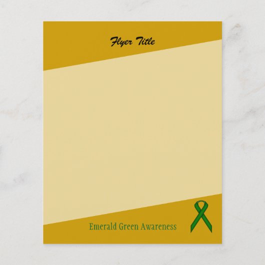 Emerald Green Standard Ribbon door Kenneth Yoncich Flyer (Achterkant)