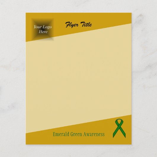 Emerald Green Standard Ribbon door Kenneth Yoncich Flyer (Voorkant)