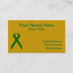 Emerald Green Standard Ribbon door Kenneth Yoncich Visitekaartje