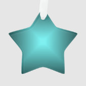 Emerald Green Star>kerstversiering Ornament (achterkant)