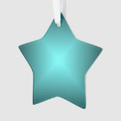 Emerald Green Star>kerstversiering Ornament (voorkant)